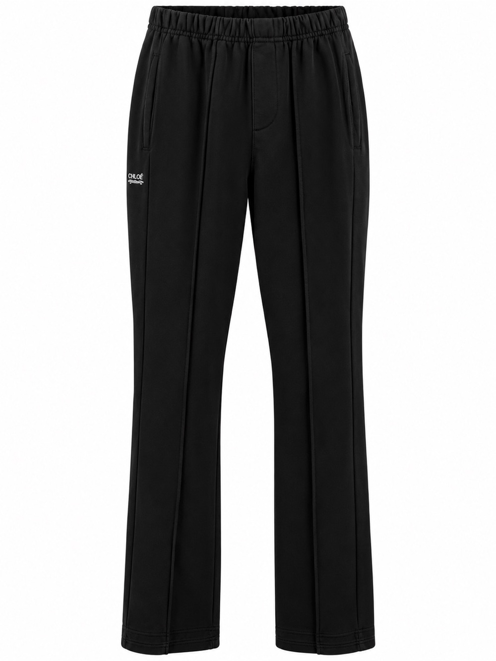 Vuja De Black Seamed Flare Sweatpants Small